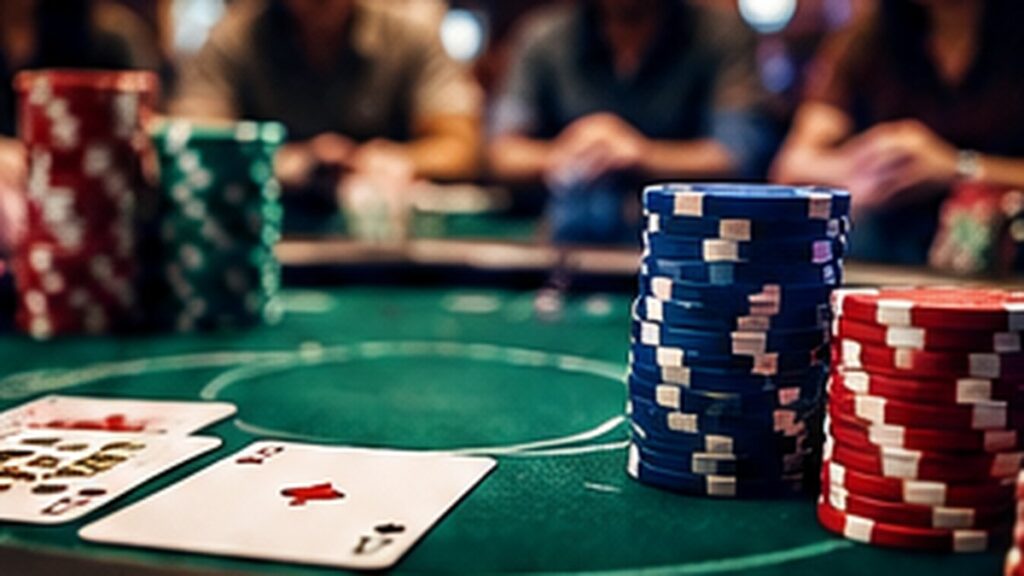 Poker history editorial illustration for How Poker Tournaments Changed the Way Card Games Are Watched